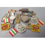 Royal Tank Regiment Badges, Dunhill lighter etc