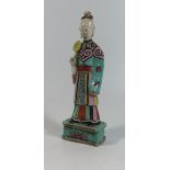 An Eighteenth Century Chinese Porcelain Immortal, 21 cm