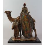 The Carpet Seller _ A Figural Table Lighter, 19 cm high