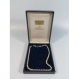 A Boxed Mikimoto Pearl Necklace, 40 cm, 20.8 g, c. 6mm diam.