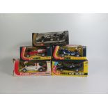 A Collection of Corgi Formula 1 Cars: 152, 154, 155, 156 and 158. Mint and boxed