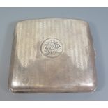 A George VI Silver Cigarette Case, Birmingham 1946, AHB, 99g