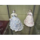 Two Royal Worcester Figurines: The Masquerade Begins and The First Quadrille