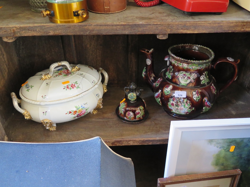 Bargeware Teapot and tureen