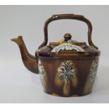 A Victorian Bargeware Teapot, R. Bryan Halford Bridge 1900, 19cm