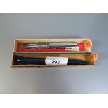 Two Waterman's Fountain Pens with boxes A/F