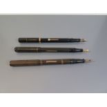 A National Security Fountain Pen and one unmarked