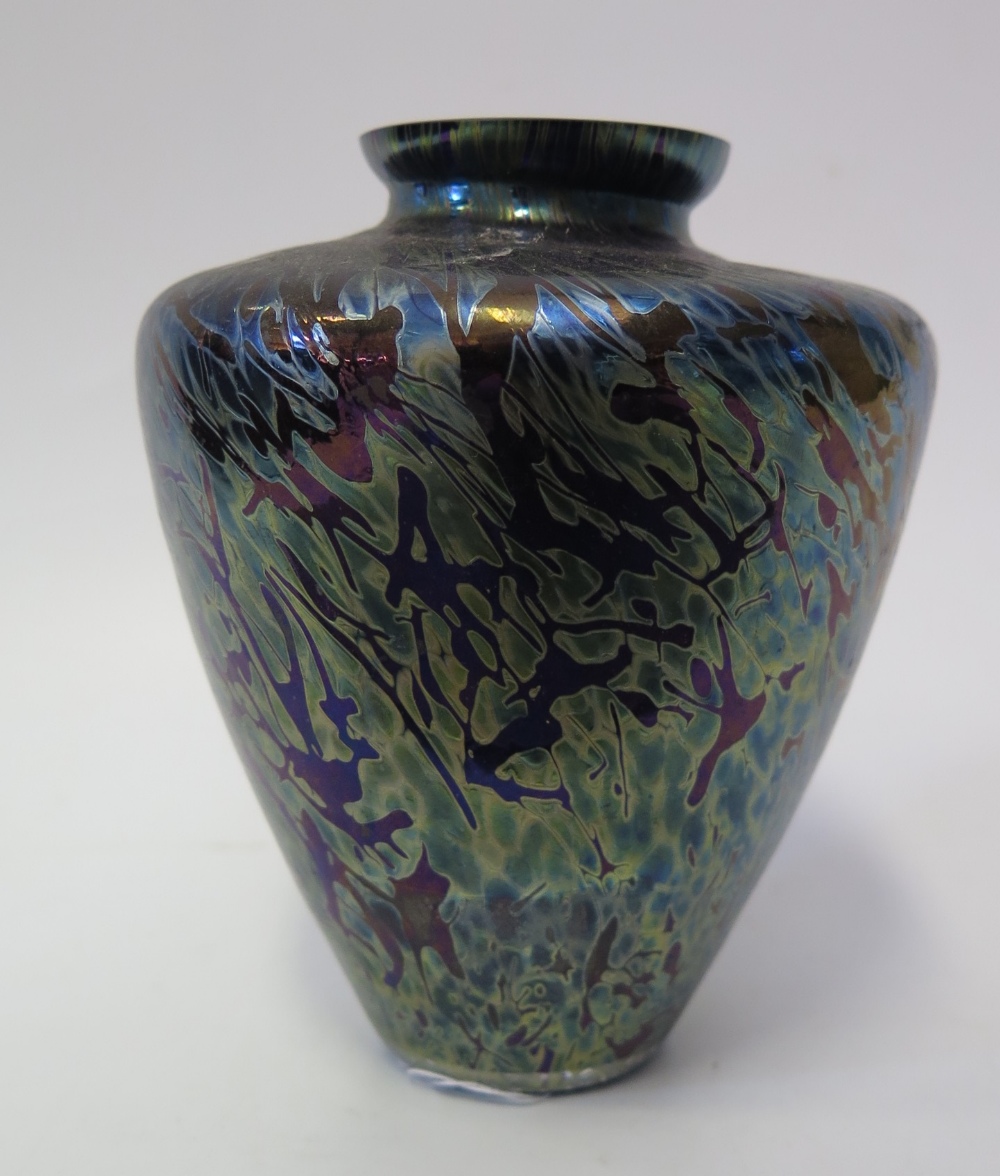 A Glass Lustre Vase