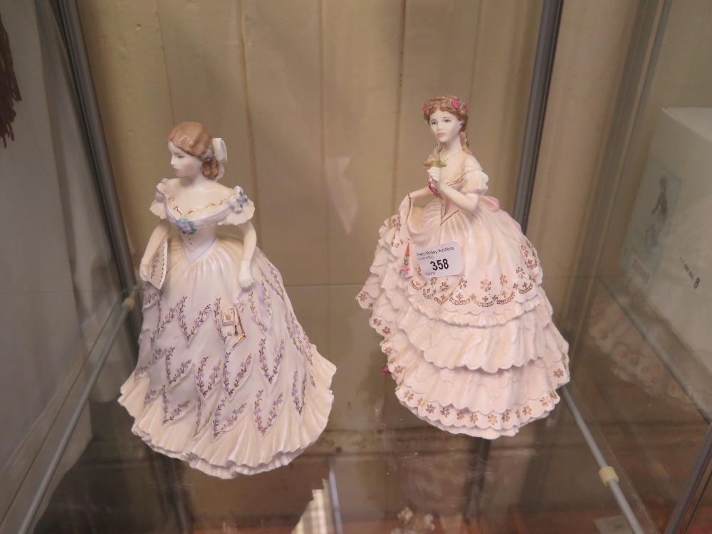 Two Royal Worcester Figurines: The Fairest Rose and The Last Waltz