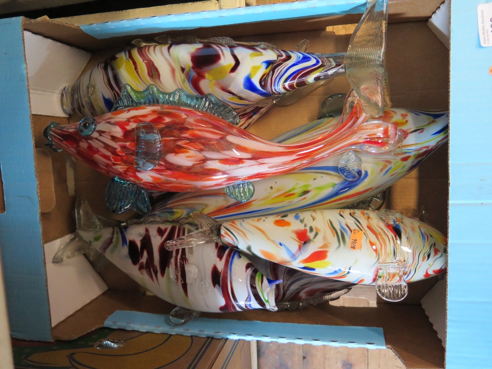 A School of Murano Glass Fish