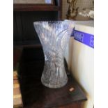 A Large Cut Glass Vase, 33 cm