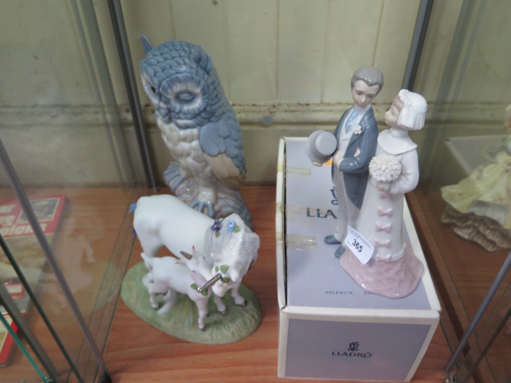 Lladro Figurine of Married Couple and two others