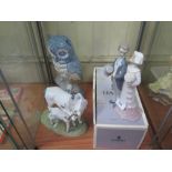 Lladro Figurine of Married Couple and two others