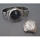 A Seiko Gent's Automatic 17 Jewel Wristwatch the back marked 9N3967 c. 1960's and running and