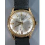 A MuDu Gent's 25 Jewel Incabloc Wristwatch in gold plated case, running c. 1960's