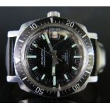 A Seawatch Gent's Superwaterproof Steel Cased Wristwatch with manual wind 23 jewel antimagnetic