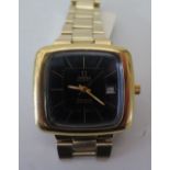 An Omega Dynamic Automatic Gold Plated Gent's Wristwatch with date aperture and original bracelet,