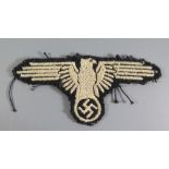 From the Charles Hume-Smith Collection: A WWII Nazi German Badge SS Sleeve Eagle