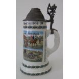 From the Charles Hume-Smith Collection: A WWI German Regimental Stein with lithophane base