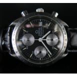 An Omega Speedmaster Automatic Gent's Steel Cased Wristwatch, case no. 53610057, running