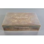 An Elizabeth II Silver Cigarette Box, Sheffield 1953, Walker & Hall, 14.5 x 9 cm