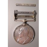 An Edward VII South Africa Medal with 1901 and 1902 bars awarded to 28675 SAPR. T. GRAHAM. R.E.