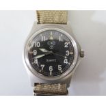 A CWC Quartz Military Wristwatch 0552/6645-99 5415317 43566 89, running