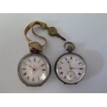 Two Ladies Silver Fob Watches