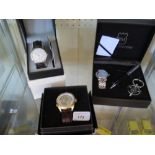 Two Quartz Gent's Wristwatches and automatic watch (new old shop stock)