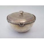 A George V Scottish Britannia Standard Silver Sugar Bowl with cover, Glasgow 1932, Muirhead Moffat &