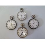 Four Silver Pocket Watches