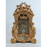 A French Style Clock with Sevres Style Panels, 23cm