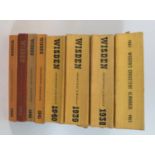 A Collection of Wisden Cricketers' Almanacks including 1937-1942, 1944, 1945, 1983-1985 and other