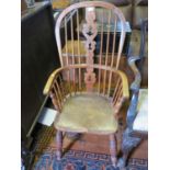 A Nineteenth Century Elm Seated Windsor Chair