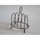 A George V Silver Four Slot toast Rack, Birmingham 1931, JH&Co.