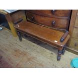 A Victorian Mahogany Window Seat