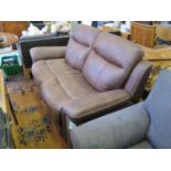 A Brand New Two Seater Leatherette Sofa