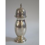 A George V Silver Sugar Castor, Birmingham 1926, James Woods & Sons, 145g