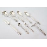 Eight Pieces of A Georg Jensen Silver Cutlery, 191g