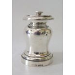 An Edward VII Silver Pepper Grinder, Chester 1901, J.M.B.