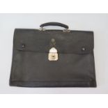 A King George VI Monogrammed Leather Briefcase