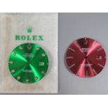 Two Rolex Oyster Datejust Dials, 28mm