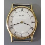 A Jean Renet 18ct Gold Gent's Manual Wind Wristwatch with Swiss SARCAR 17 jewel movement, 23.7g