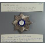 A Polish Star, commissioned by the Polish Exile Government from Spinks of London (post 1952)