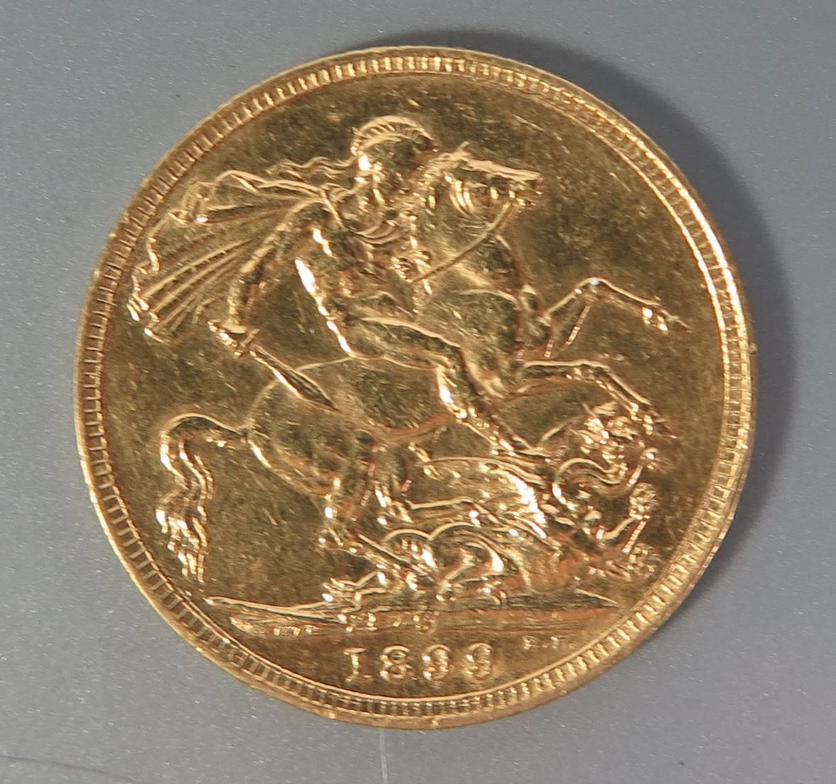 A Victorian Gold Sovereign 1899 - Image 2 of 2