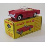 Dinky Die Cast Model Car 112 Austin Healey Sprite (model near mint, box good)