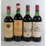 Four Bottles of 1979 French Wine _ Chateau Phelan Segur, Chateau Gachin, Chateau Le Rey and