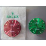 Two Rolex Oyster Datejust Dials, 28mm