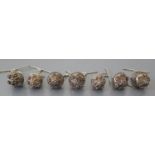 Seven Easter Silver Buttons/Toggles, 79g