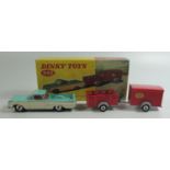 Dinky Die Cast 448 Chevrolet Pick-Up and Trailers (car fair/good, trailers near mint, box complete